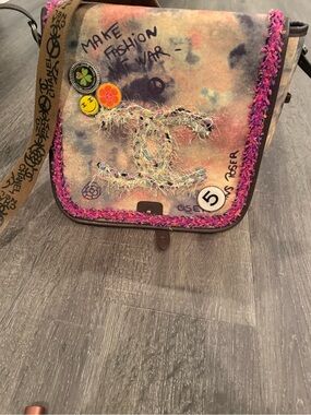 Chanel Multicolor Canvas Crossbody Bag